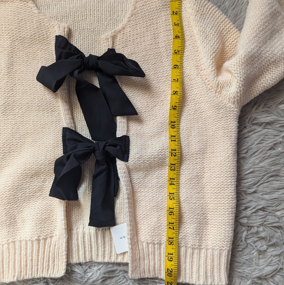 NWT Commense Crew Neck Bow Knit Top - Picture 8 of 12